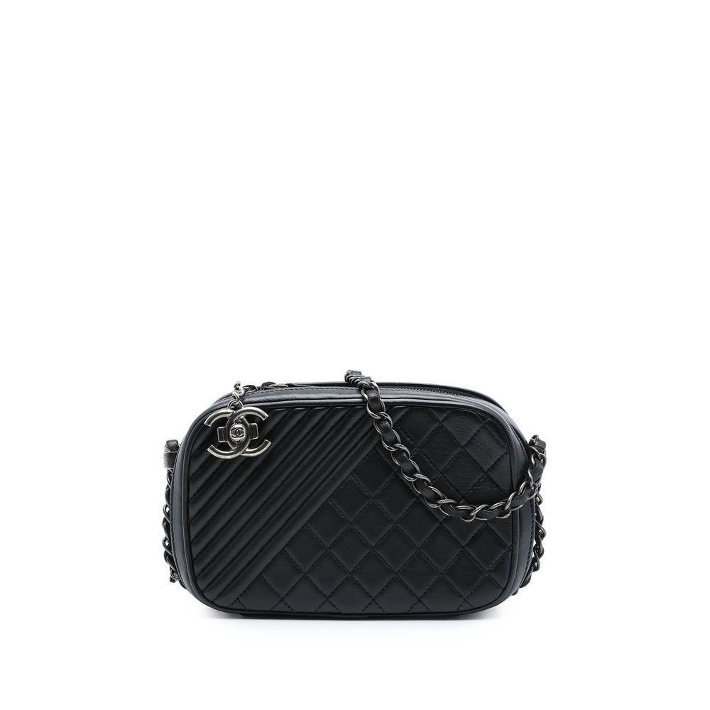 Pre-Loved Chanel Small Quilted Lambskin Coco Boy Camera Bag